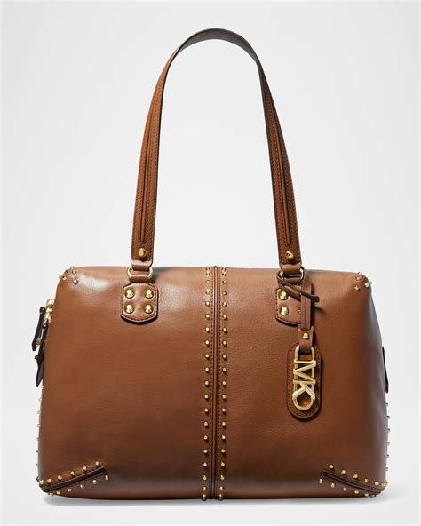 studded selma michael kors large|Astor Large Studded Leather Tote Bag .